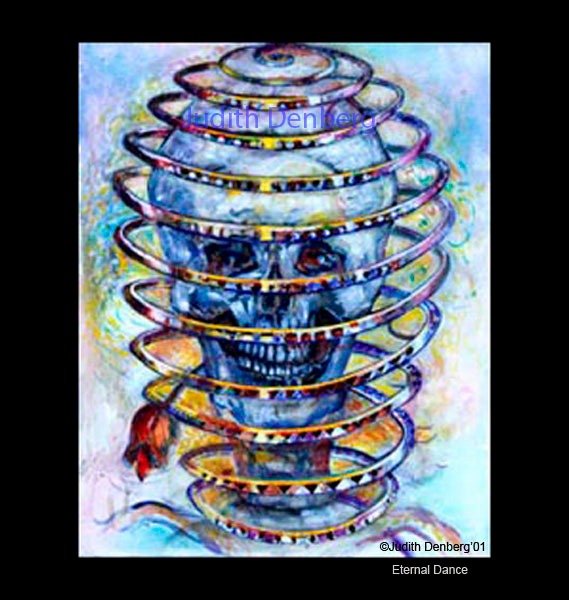 Spiral Skeleton (with rose) 104b 