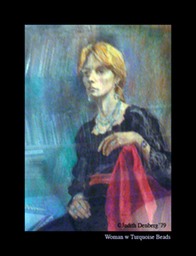 Woman w Turquoise Beads-